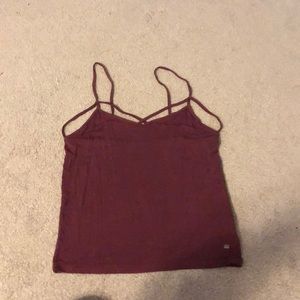 Maroon crop top